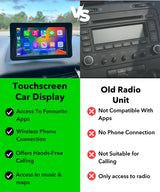 Universal Bluetooth Portable 7 Inch Touchscreen Car Display | Wireless Apple CarPlay & Android Auto